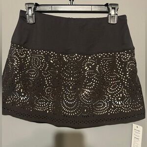 Lucky in love laser cut tennis skirt
